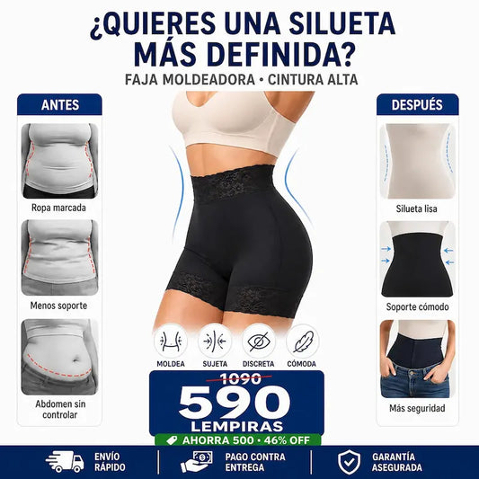Faja Moldeadora con Realce Natural y Control de Abdomen — Tu Mejor Aliada para Sentirte Increíble