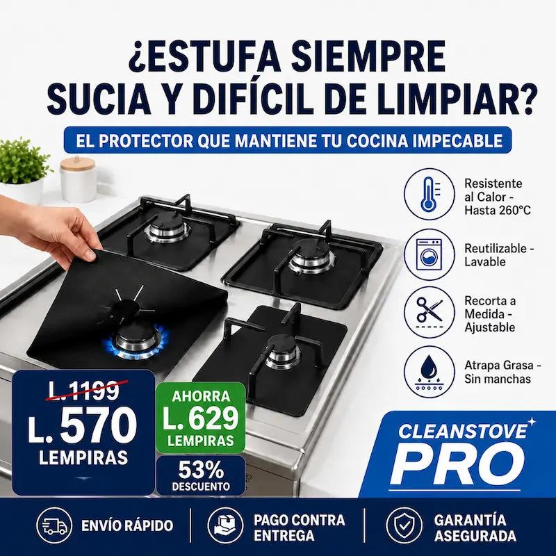 CleanStove Pro™ – Protector Reutilizable para Estufa
