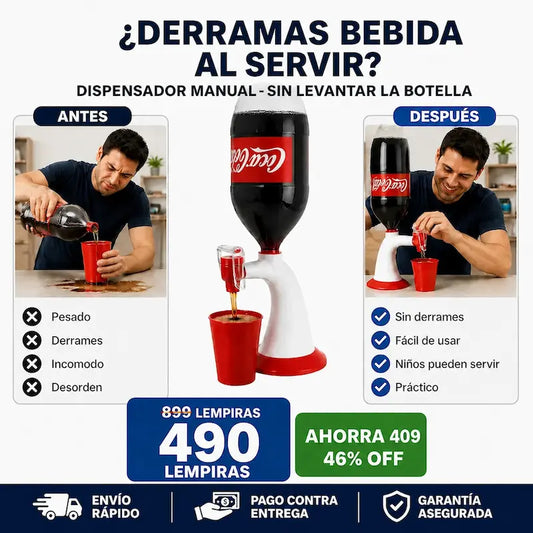 Dispensador manual para botellas
