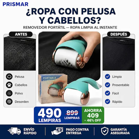 Removedor Portátil de Pelusa Reutilizable