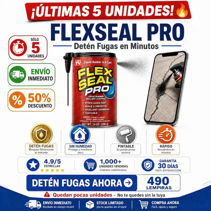 FlexSeal Pro – Spray Sellador Impermeable Antifugas