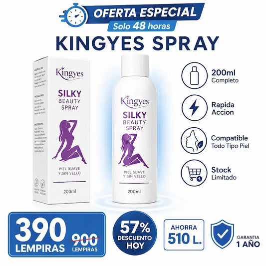 Spray Depilador olor a Rosas IMPORTADO Kingyes™ Silky Beauty Spray CERTIFICADO Y GARANTÍA (PRODUCTO ORIGINAL) – Depilación rápida y suave sin dolor