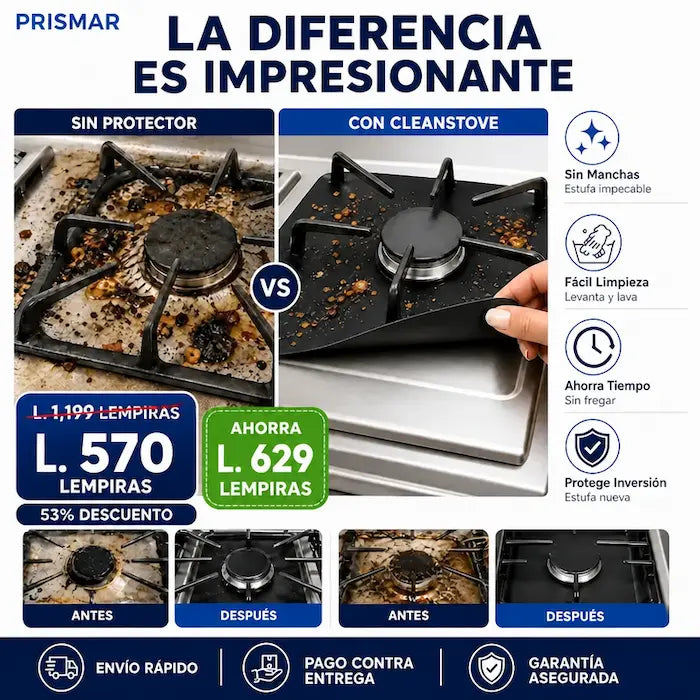 CleanStove Pro™ – Protector Reutilizable para Estufa