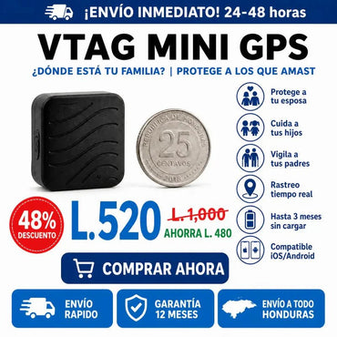 Mini Rastreador Inteligente – GARANTÍA 12 MESES Y CERTIFICADO CON ETIQUETA INTELIGENTE