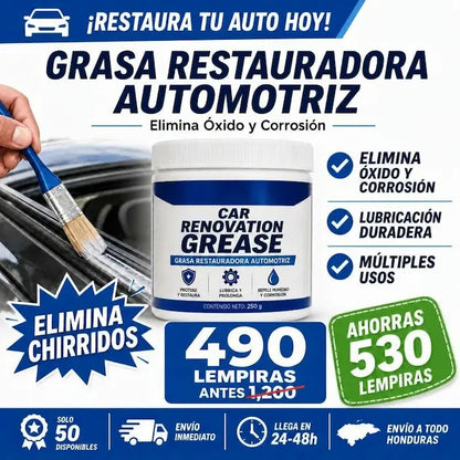 Car Renovation Grease / Restaurador y Lubricante Automotriz Multifuncional Certificado y Garantia incluida