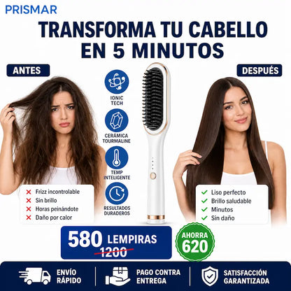 Cepillo Alisador Premium Amazon Importado de Alta Temperatura con garantía 12 Meses