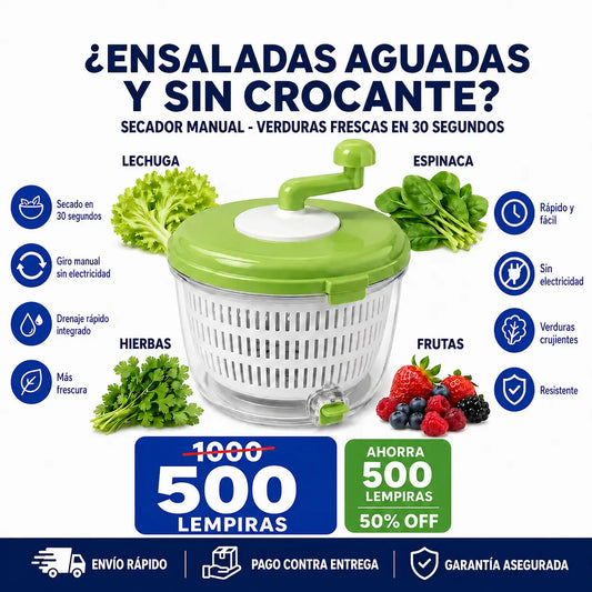 FreshSpin Pro™ – Secador de Verduras Inteligente