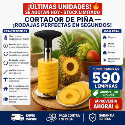 Manual Cortador y Descorazonador de Piña