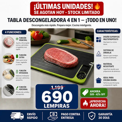 Tabla Descongeladora 4 en 1 para Cocina