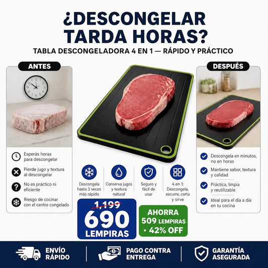 Tabla Descongeladora 4 en 1 para Cocina