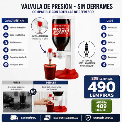 Dispensador manual para botellas