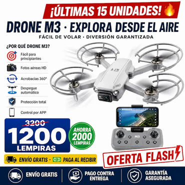 Drone M3 — ¡Vuela, Graba y Sorprende desde el Primer Vuelo!