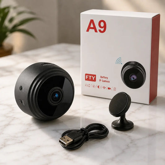 SpyCam Pro A9 WiFi | Mini Cámara Seguridad 1080P | Visión Nocturna + Detección Movimiento | Ver desde el Celular | Pago al Recibir Honduras