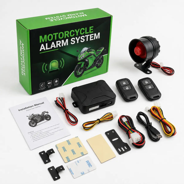 MotoGuard Pro 125dB | Sistema Alarma Antirrobo para Moto 12V | 2 Controles Remotos | Arranque Remoto | Sirena 125dB | Pago al Recibir Honduras
