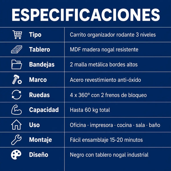 Especificaciones técnicas