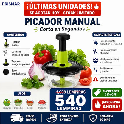 Picador manual de alimentos