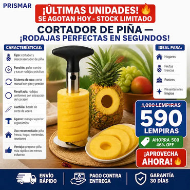 Manual Cortador y Descorazonador de Piña