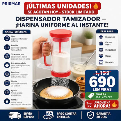 Dispensador Tamizador de Harina para Repostería