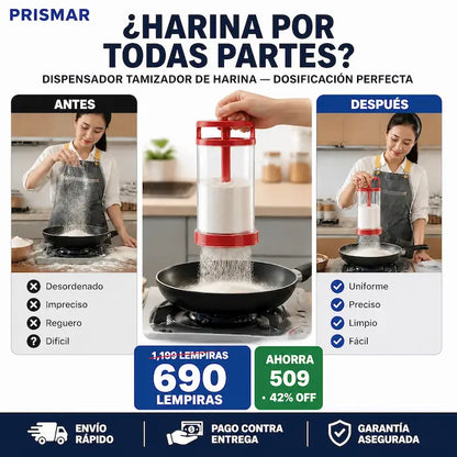 Dispensador Tamizador de Harina para Repostería
