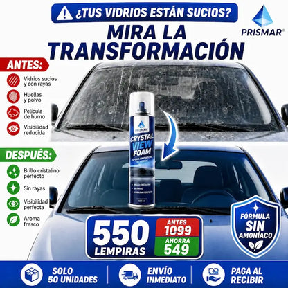 CristalVision Pro – Eliminador de Película Grasa para Vidrios Profesional Certificado y Con Garantía Amazon
