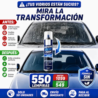 CristalVision Pro – Eliminador de Película Grasa para Vidrios Profesional Certificado y Con Garantía Amazon