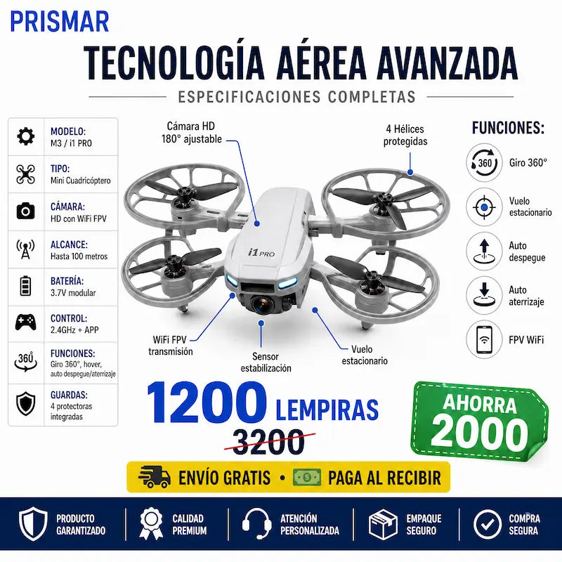 Drone M3 — ¡Vuela, Graba y Sorprende desde el Primer Vuelo!