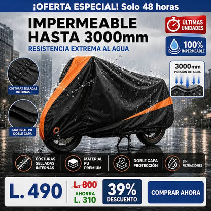 MotoShield Pro – Cobertor Impermeable Reflectante para Motocicleta amazon Certificado y con Garantia