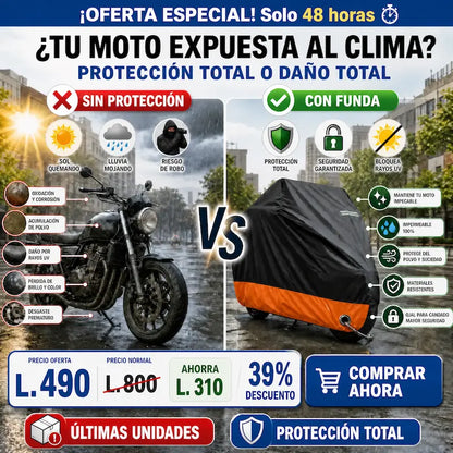 MotoShield Pro – Cobertor Impermeable Reflectante para Motocicleta amazon Certificado y con Garantia