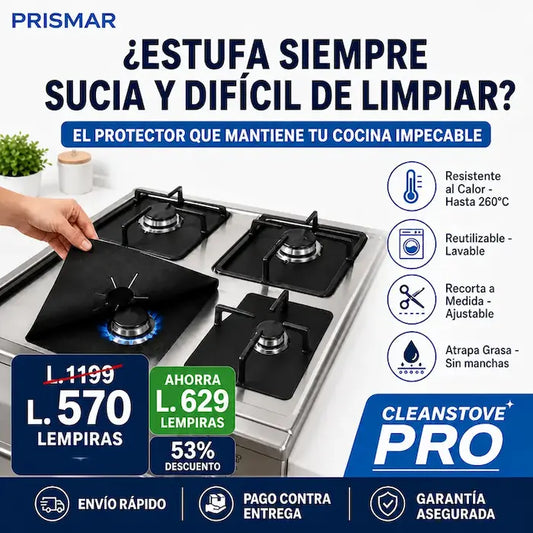 CleanStove Pro™ – Protector Reutilizable para Estufa