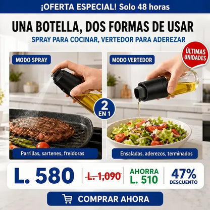 OilSpray Pro – Pulverizador Premium para Aceite y Cocina AMAZON CON GARANTIA Y CERTIFICACION