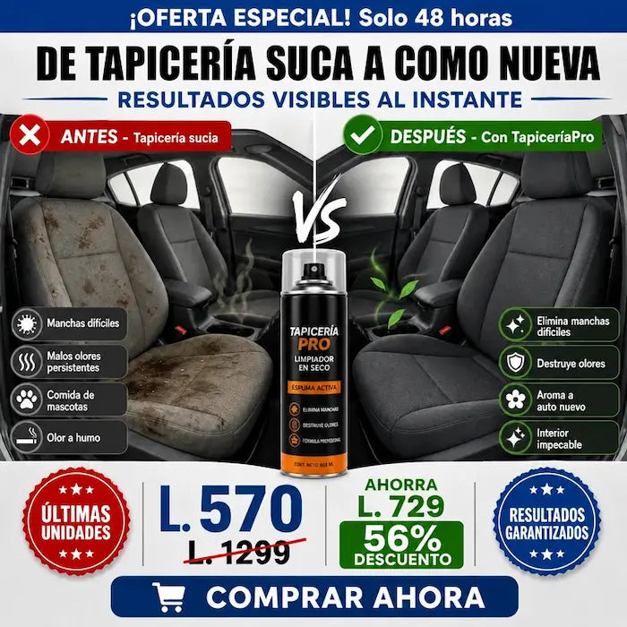 TapiceríaPro™ Espuma Limpieza Profunda Amazon Armorall Certificado con Garantia