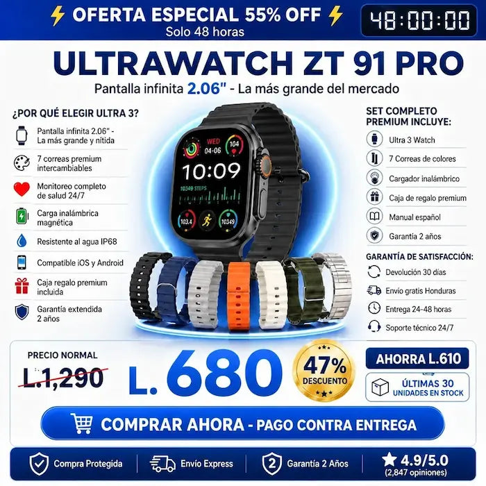 UltraWatch ZT-91 Pro Garantia Extendida 2 años
