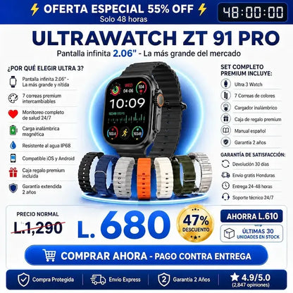 UltraWatch ZT-91 Pro Garantia Extendida 2 años