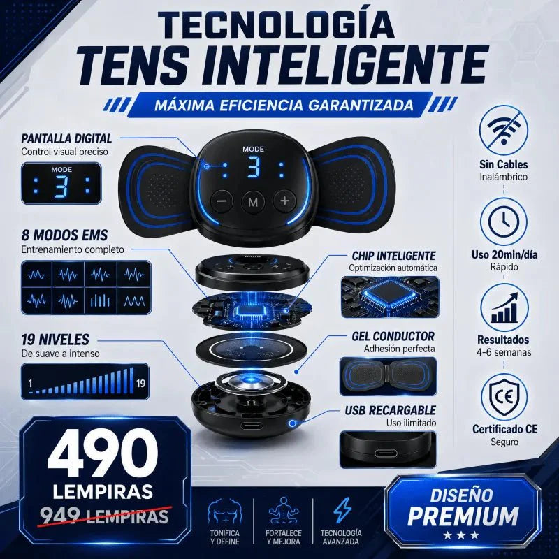 CorePulse Pro™ – Tonificador Abdominal EMS