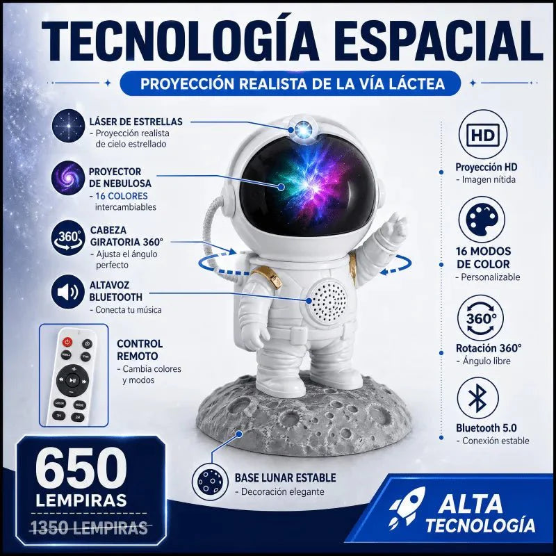 GalaxyDream Astro™ – Proyector de Estrellas Astronauta
