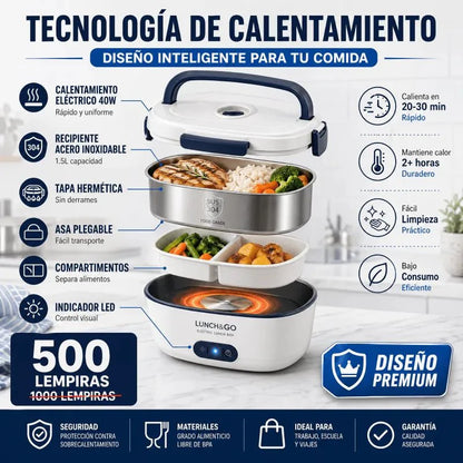 HeatBox Pro™ – Lonchera Eléctrica Inteligente
