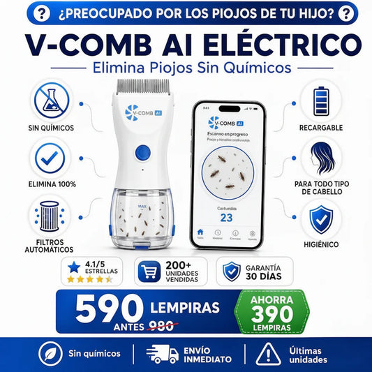 PioClean™ Pro – Eliminador Eléctrico de Piojos y Liendres (Recargable)